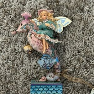 Jim Shore fairy on seahorse. No box.